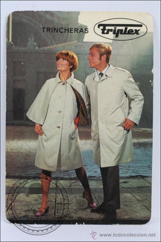 Calendars: Calendario de Bolsillo - A&ntilde;o 1968 - Publicidad Trincheras Tripex - Chico y Chica