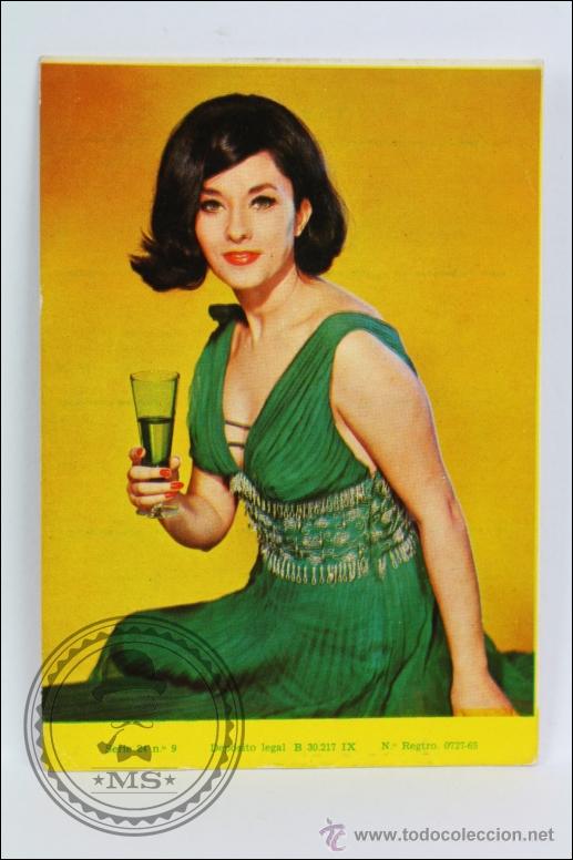 Calendars: Calendario de Bolsillo - A&ntilde;o 1968 - Publicidad de Quit-Gras - Chica. Serie 24. N&ordm; 9
