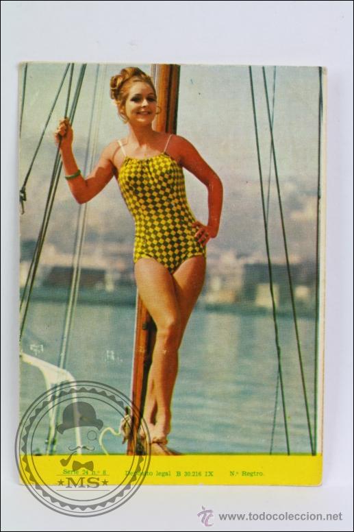 Calendars: Calendario de Bolsillo - A&ntilde;o 1968 - Publicidad de Quit-Gras - Chica. Serie 24. N&ordm; 8