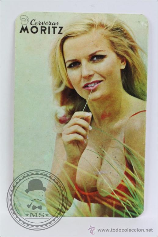 Calendars: Calendario de Bolsillo - A&ntilde;o 1969 - Publicidad de Cervezas Moritz - Chica