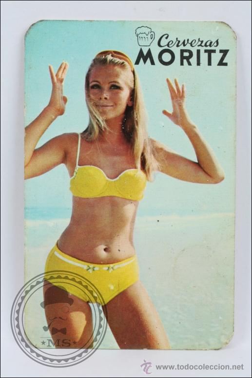 Calendars: Calendario de Bolsillo - A&ntilde;o 1969 - Publicidad de Cervezas Moritz - Chica en Bikini