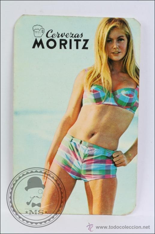 Calendars: Calendario de Bolsillo - A&ntilde;o 1969 - Publicidad de Cervezas Moritz - Chica en Bikini