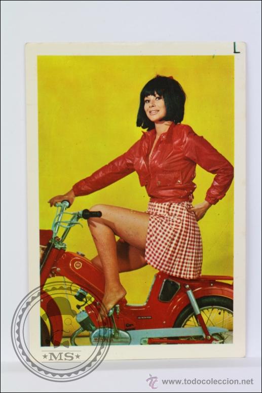 Calendars: Calendario de Bolsillo - A&ntilde;o 1970 - Publicidad de Restaurante La Armon&iacute;a, Matar&oacute; - Chica en Montesa
