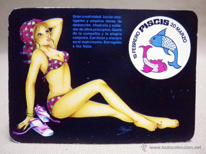 Calendars: CALENDARIO, 1975, HOR&Oacute;SCOPO, SIGNOS ZODIACO, CHICAS, SIN PUBLICIDAD, PISCIS