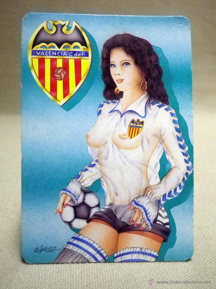 Calendars: CALENDARIO DE BOLSILLO, 1998, FUTBOL, VALENCIA C.F., CHICAS, ER&Oacute;TICO, TODO A 100
