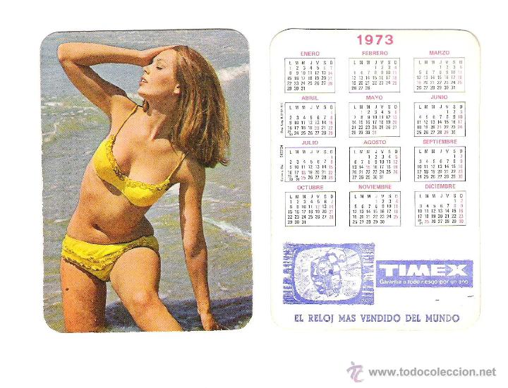 Calendriers: CALENDARIO CHICA EROTICO 1973 PUBLICIDAD TIMEX EL RELOJ MAS VENDIDO DEL MUNDO COBAS Y CIA 9429/24