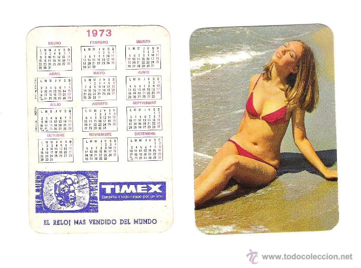 Calendriers: CALENDARIO CHICA EROTICO 1973 PUBLICIDAD TIMEX EL RELOJ MAS VENDIDO DEL MUNDO.COBAS Y CIA 9433/24