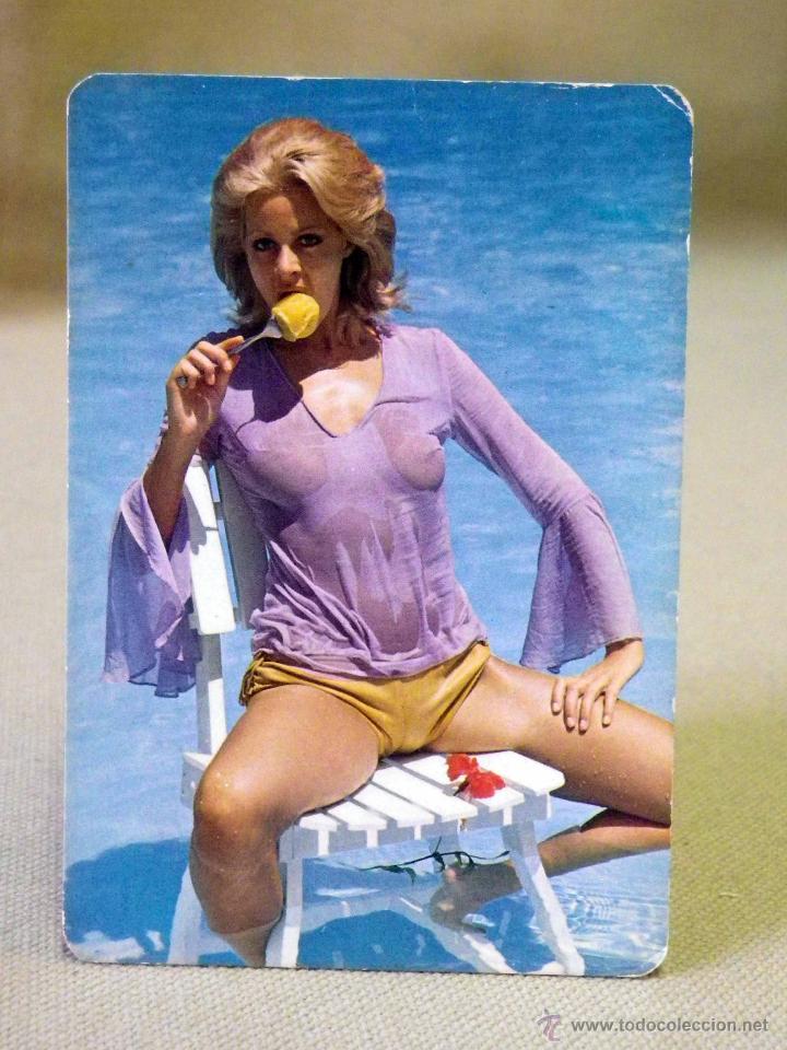 Kalender: CALENDARIO DE BOLSILLO, 1974, EROTICO, CHICAS, GARAJE LAS ANGUSTIAS, GRANADA