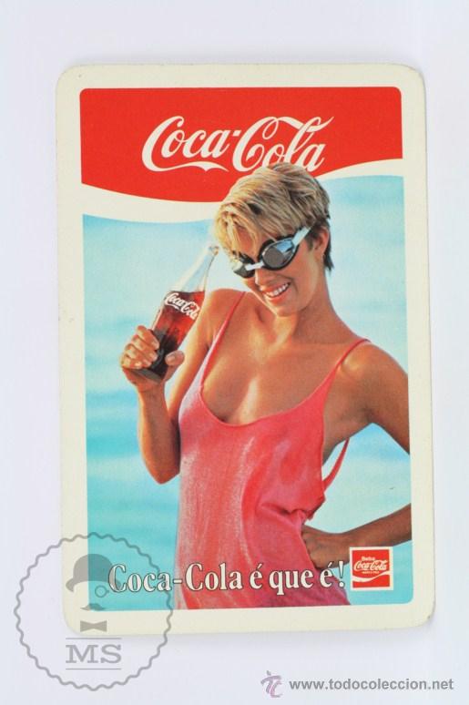 Calendriers: Calendario de Bolsillo - Publicidad Coca-Cola - A&ntilde;o 1986 - Coca-Cola &Eacute; Que &Eacute;! - Portugal - Chica