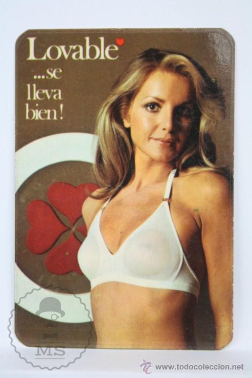 Kalender: Calendario Publicitario de Bolsillo - Publicidad de Lovable. ...Se Lleva Bien! - A&ntilde;o 1974 - Chica