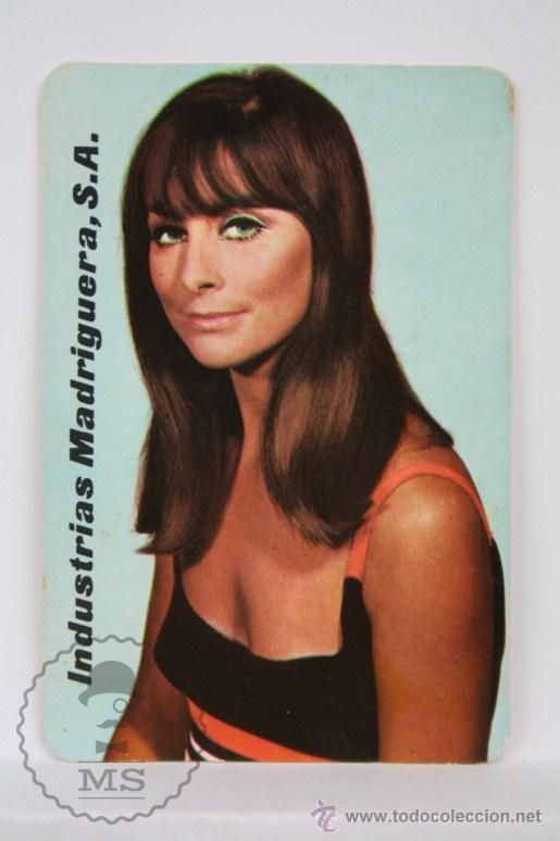 Kalender: Calendario Publicitario de Bolsillo - Publicidad de Industrias Madriguera, SA - A&ntilde;o 1967 - Chica