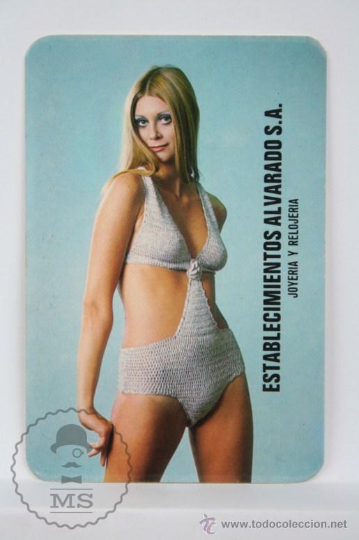 Kalender: Calendario Publicitario de Bolsillo - Publicidad de Establecimientos Alvarado, SA - A&ntilde;o 1971 - Chica