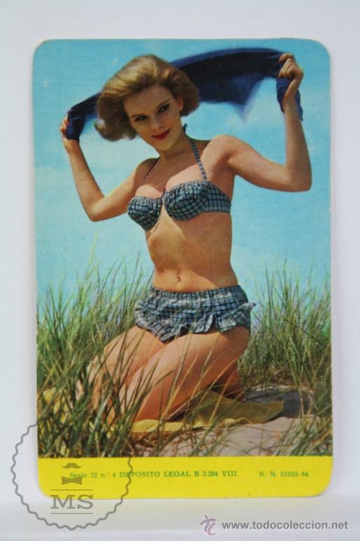 Kalender: Calendario Publicitario de Bolsillo - Chica / Chicas - Serie 22. N&ordm; 4 - A&ntilde;o 1968