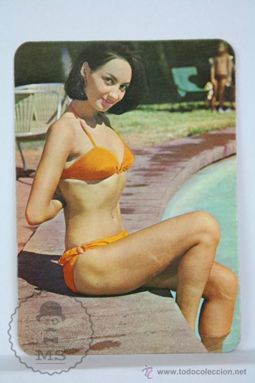 Calendars: Calendario Publicitario de Bolsillo - Chica / Chicas - A&ntilde;o 1973