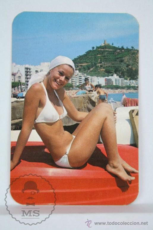 Calendars: Calendario Publicitario de Bolsillo - Chica / Chicas - A&ntilde;o 1973
