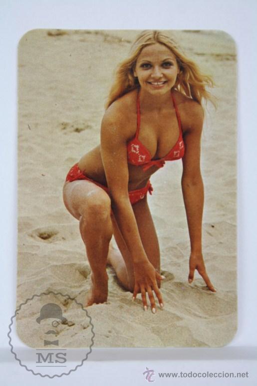 Calendars: Calendario Publicitario de Bolsillo - Chica / Chicas - A&ntilde;o 1974