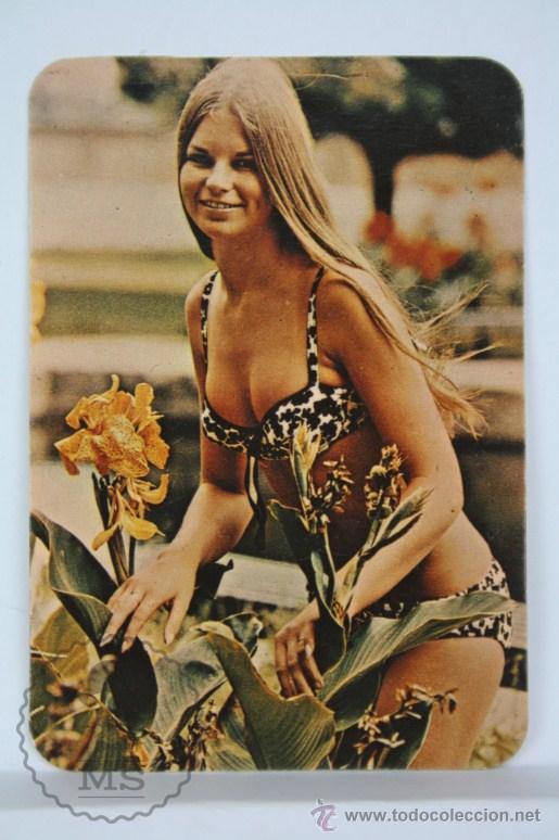 Calendars: Calendario Publicitario de Bolsillo - Chica / Chicas - A&ntilde;o 1974