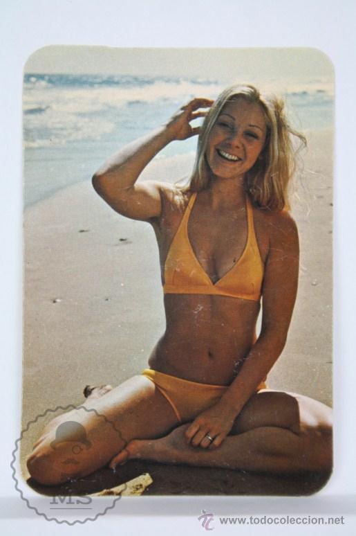 Calendars: Calendario Publicitario de Bolsillo - Chica / Chicas - A&ntilde;o 1974