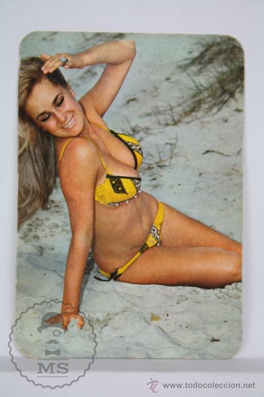 Calendars: Calendario Publicitario de Bolsillo - Chica / Chicas - A&ntilde;o 1974