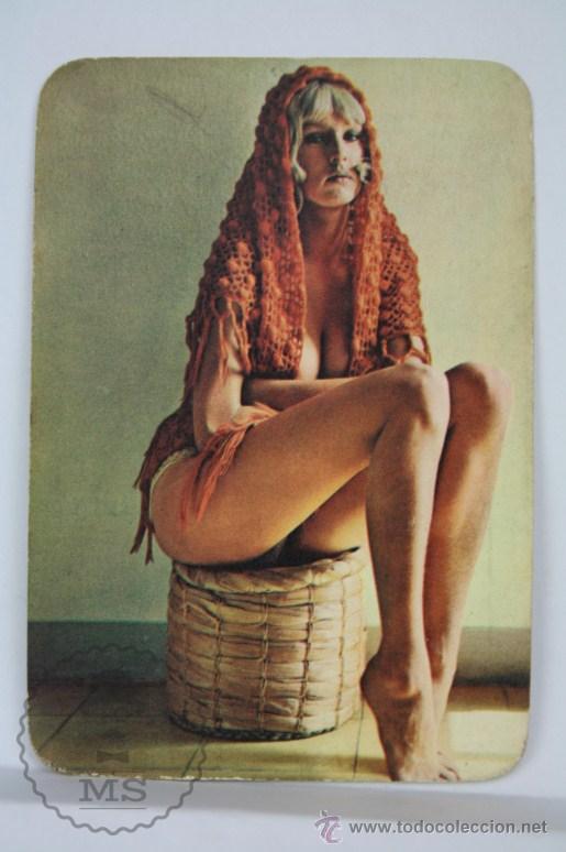Calendars: Calendario Publicitario de Bolsillo - Chica / Chicas - A&ntilde;o 1975