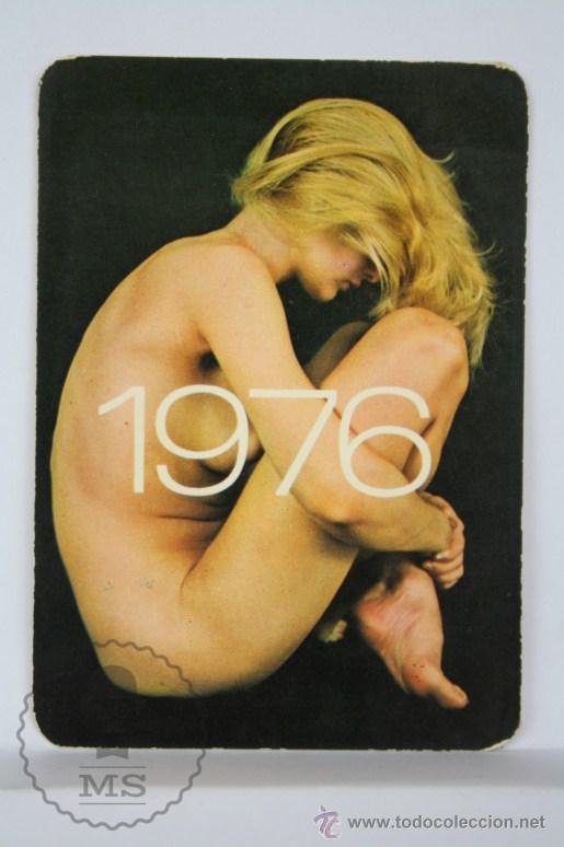 Calendars: Calendario Publicitario de Bolsillo - Chica / Chicas - A&ntilde;o 1976