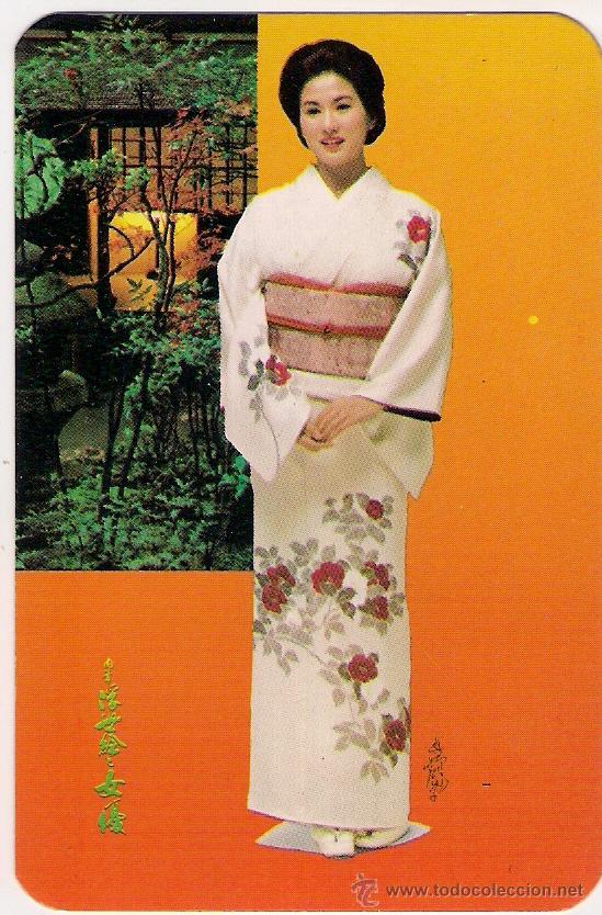 Calendars: -60849 CALENDARIO DESNUDO FEMENINO CON KIMONO, EROTICO, A&Ntilde;O 1986, PUBLICITARIO EXTRANJERO