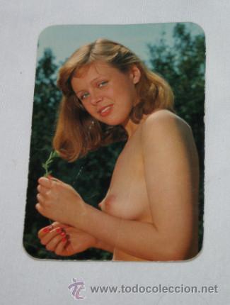 Kalender: CURIOSA TARJETA DE VISITA TIPO CALENDARIO DE BOLSILLO CON CHICA, RECLAMOS FERRER ALBACETE, A&Ntilde;OS 70