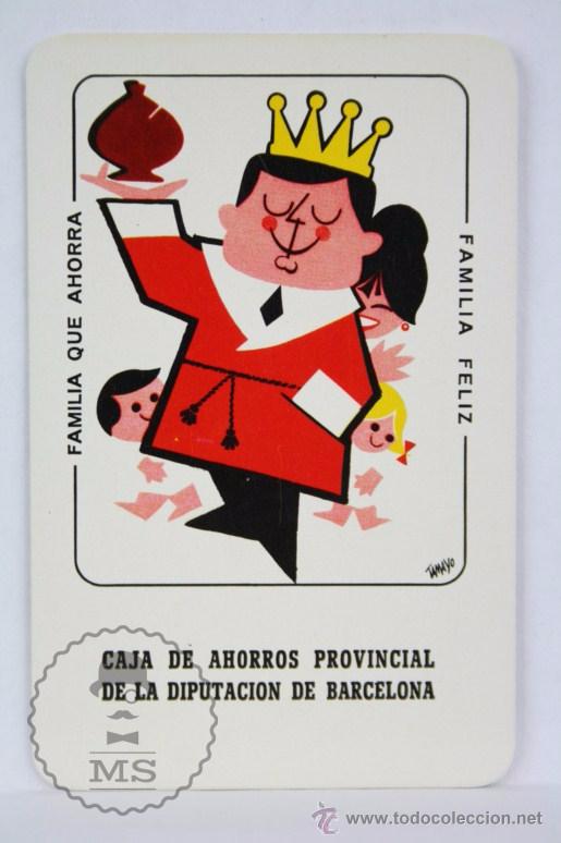 Kalender: Calendario de Bolsillo, Fournier - Caja de Ahorros Provincial Diputaci&oacute;n Barcelona - A&ntilde;o 1964