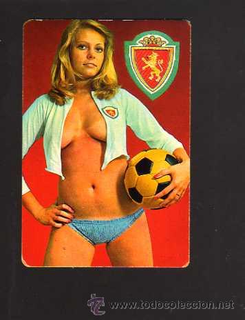 Kalender: Calendario de Bolsillo. Futbol. Chica. Zaragoza . A&ntilde;o 1977