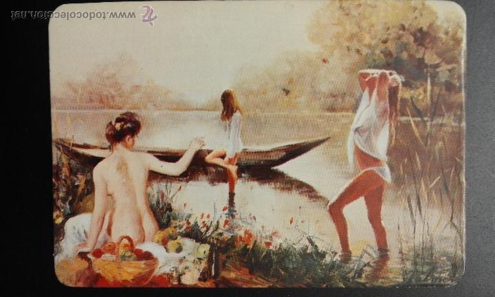 Kalender: .1 CALENDARIO SERIADO DE ** PAISAJE CON CHICAS  ** - A&Ntilde;O 1979 - CON PUBLICIDAD