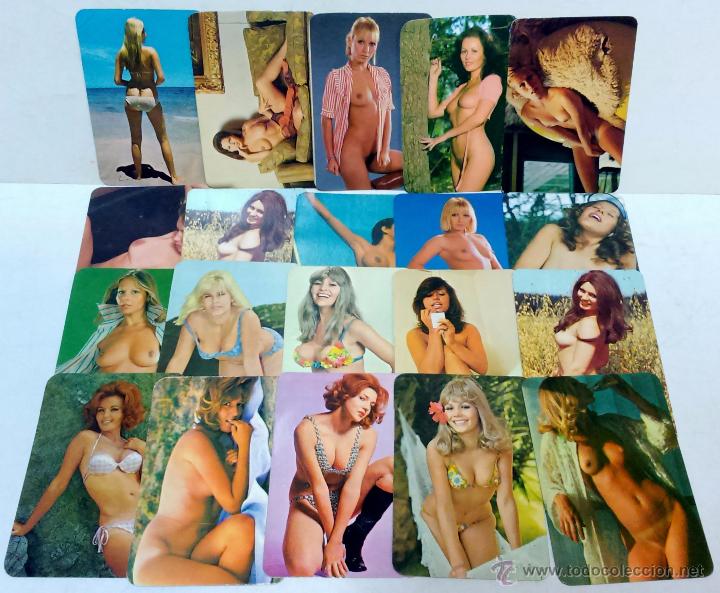 Kalender: LOTE 20 CALENDARIOS DE BOLSILLO EROTICOS, A&Ntilde;OS 70.