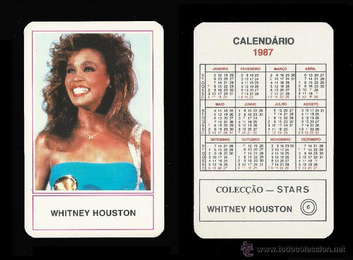 Calendars: WHITNEY HOUSTON - CALENDARIO EDITADO EN PORTUGAL - 1991