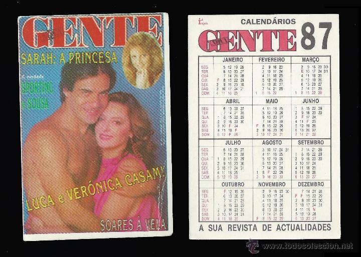 Calendriers: CALENDARIO, PUBLICADO PORTUGAL, A&Ntilde;O:1987 - REVISTA GENTE