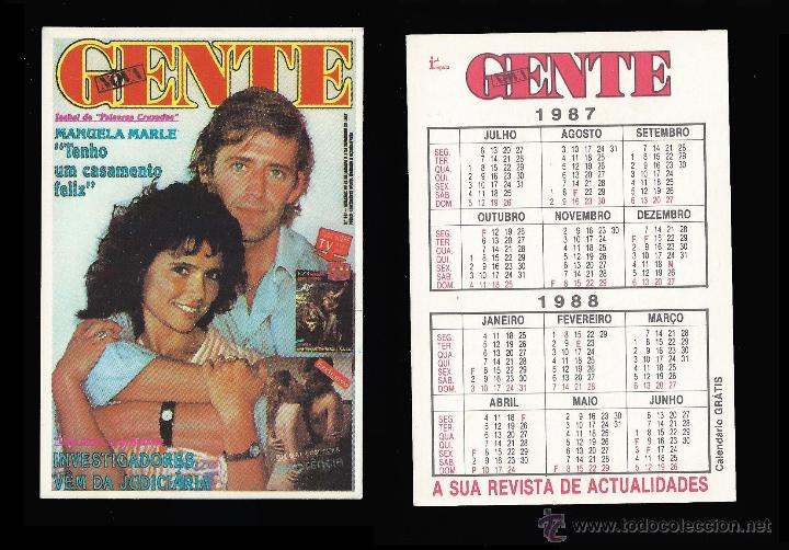 Calendriers: CALENDARIO, PUBLICADO PORTUGAL, A&Ntilde;O:1987 - REVISTA GENTE