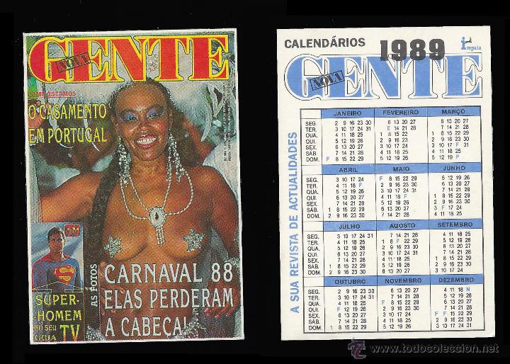 Calendriers: CALENDARIO, PUBLICADO PORTUGAL, A&Ntilde;O:1989 - REVISTA GENTE