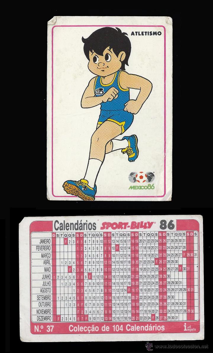 Calendriers: FUTBOL - CAMPEONATO MEXICO 86 - CALENDARIO EDITAFO EN PORTUGAL - 1986