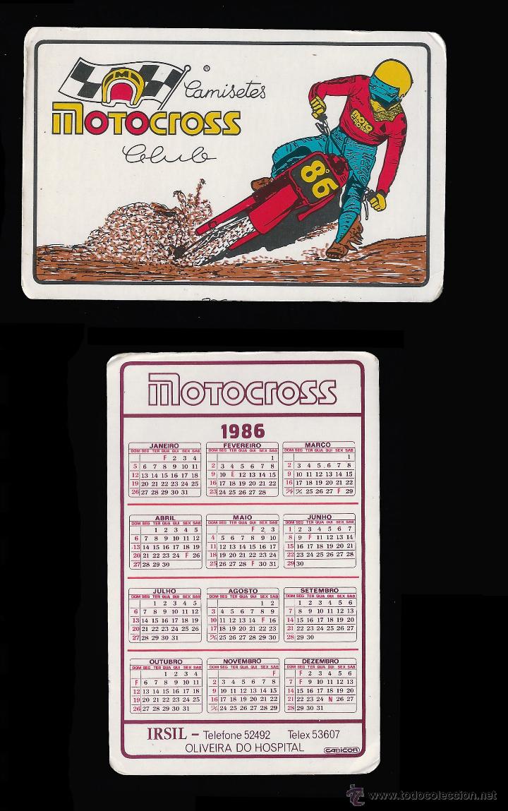Calendriers: CALENDARIO, PUBLICADO PORTUGAL, A&Ntilde;O:1986 - MOTOCROSS CLUB