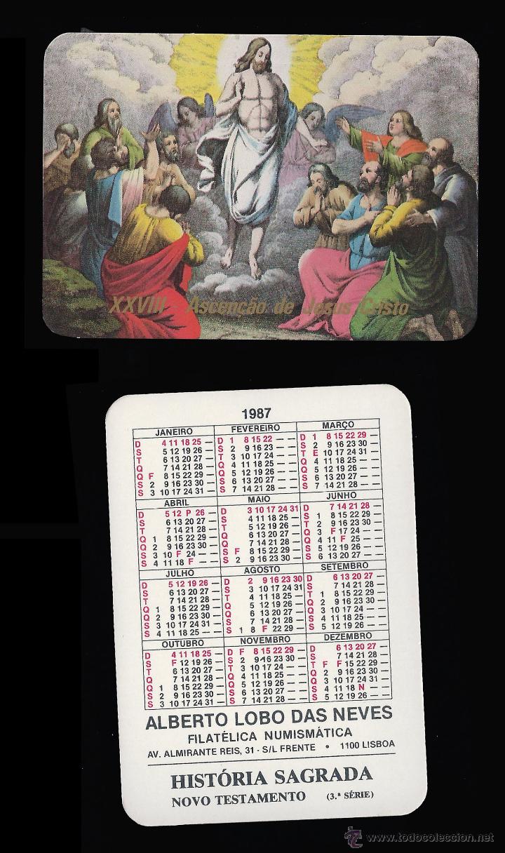 Calendriers: CALENDARIO, PUBLICADO PORTUGAL, A&Ntilde;O:1987 - SERIE RELIGION - HISTORIA SAGRADA