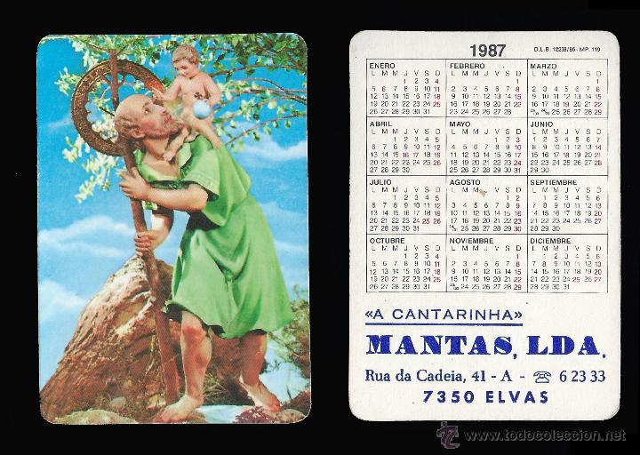 Calendars: CALENDARIO, PUBLICADO ESPA&Ntilde;A, A&Ntilde;O:1987 - SERIE RELIGION