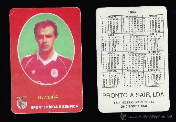 Calendars: FUTBOL - SPORT LISBOA - OLIVEIRA - CALENDARIO EDITADO EN PORTUGAL - 1986