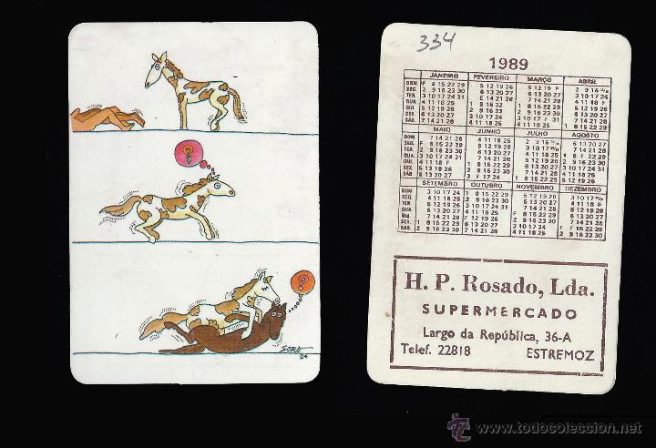 Calendars: CALENDARIO, PUBLICADO PORTUGAL, A&Ntilde;O:1989 - SERIE COMICOS