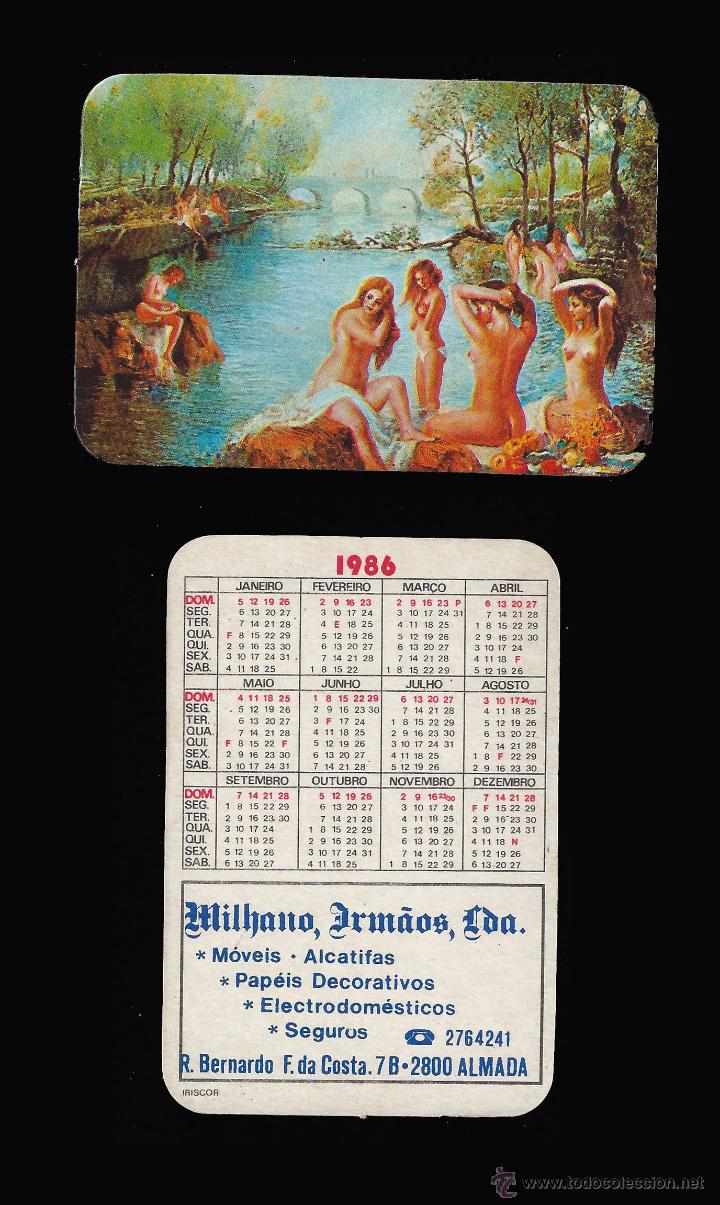 Calendriers: CALENDARIO, PUBLICADO PORTUGAL, A&Ntilde;O:1989 - SERIE PINTURA - MUJERES EN EL RIO
