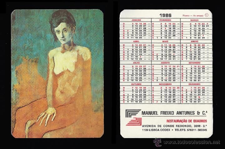 Calendriers: CALENDARIO, PUBLICADO PORTUGAL, A&Ntilde;O:1989 - SERIE PINTURA - PICASSO