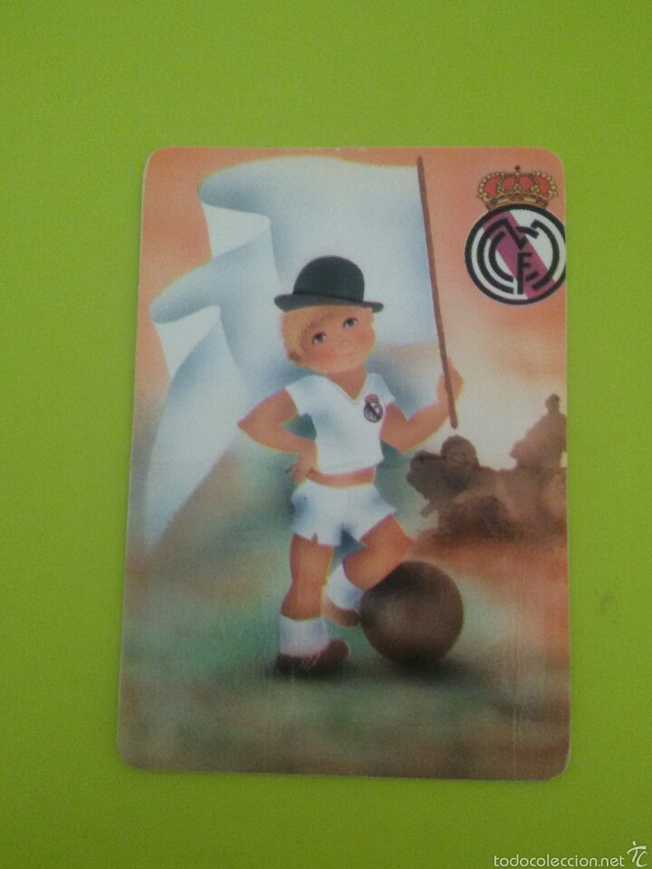 Calendriers: Calendario de bolsillo - 1990 / Tema Deporte / Chica con equipamento Real Madrid #1656
