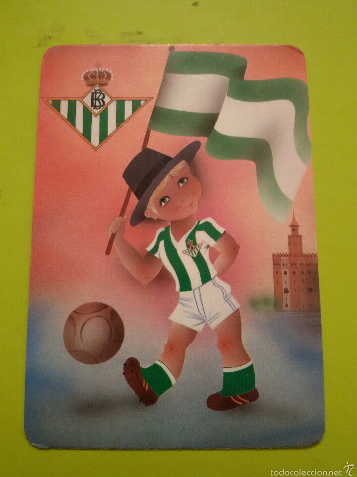 Calendriers: Calendario de bolsillo - 1990 / Tema Futbol-chica con equipamento y escudo de BETIS #1685