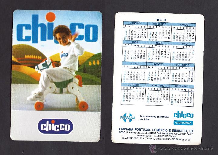Calendriers: CALENDARIO, PUBLICADO PORTUGAL, A&Ntilde;O:1989 - CHICCO