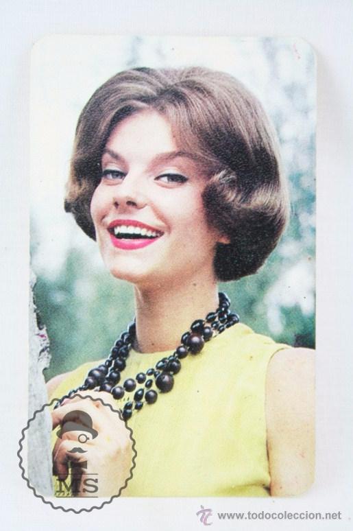 Calendriers: Calendario de Bolsillo - Elena Duque - Sello de Papeler&iacute;a GEJ, Badalona - A&ntilde;o 1966 - Chica