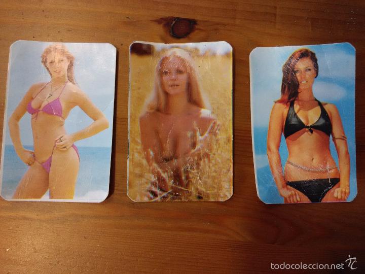 Kalender: 3 CALENDARIOS CHICAS SEXY A&Ntilde;O 1977 PUBLICIDAD CHICLE BUM BUMS