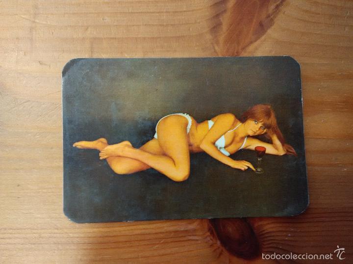 Kalender: CALENDARIO CHICA SEXY, BEBIDA A&Ntilde;O 1971 ESPUMOSOS EL NOYA - GASEOSA SANITEX