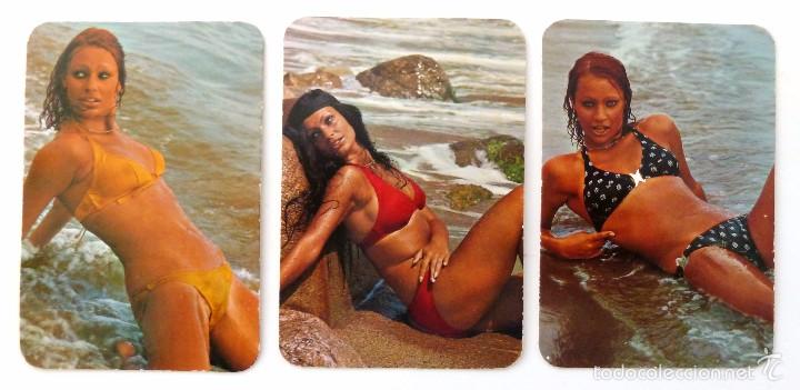 Calendriers: CALENDARIO DE BOLSILLO 1975. EROTICO. CHICAS. COBAS Y CIA. PUBLICIDAD ROZAS Y TAPADOS. MADRID.